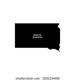 South Dakota Map Icon. South Dakota Icon Vector