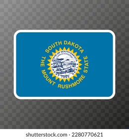 South Dakota state flag. Vector illustration.