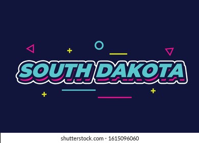 190 South Dakota Typography Images, Stock Photos & Vectors | Shutterstock