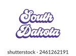 South Dakota typography design for tshirt hoodie baseball cap jacket and other uses vector