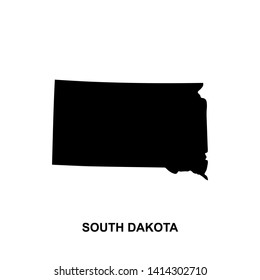 south dakota - usa map icon vector design template