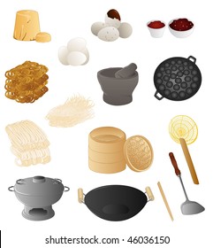 South East Asian cooking tools and ingredients