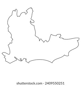 South East England - map of the region of the country England