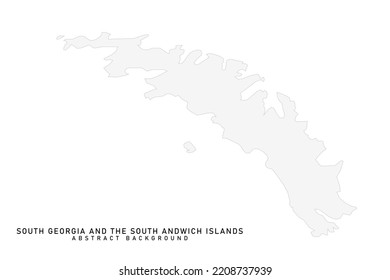 South Georgia and The South Sandwich Islands Map- World Map International vector template with High detailed including grey color and grey line isolated on white background-Vector illustration eps 10 