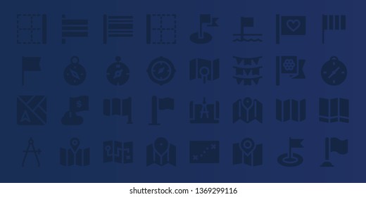 south icon set. 32 filled south icons. on blue background style Simple modern icons about  - Border, Flag, Map, Compass, Flags