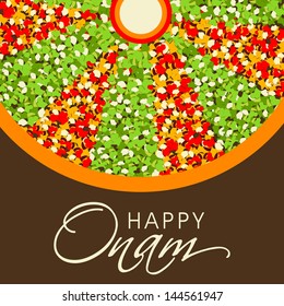 South Indian festival Onam wishes background