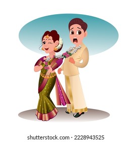 47 South Indian Wedding Couple Stock Vectors, Images & Vector Art |  Shutterstock