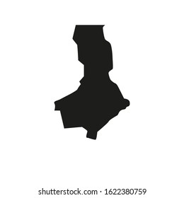 South Kazakhstan region map, country of Kazakhstan