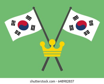 South Korea Emblem Crown Kingdom