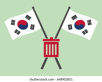 South Korea Emblem Garbage