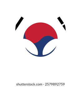 South Korea face mask flag icon