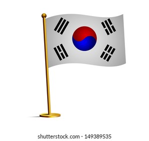 South Korea Flag 