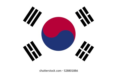South Korea flag.