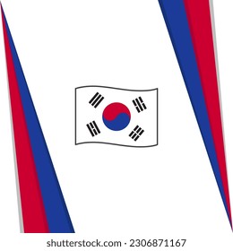 South Korea Flag Abstract Background Design Template. South Korea Independence Day Banner Social Media Post. South Korea Flag