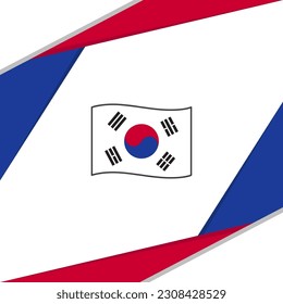 South Korea Flag Abstract Background Design Template. South Korea Independence Day Banner Social Media Post. South Korea