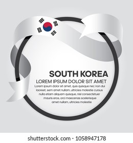 South Korea flag background