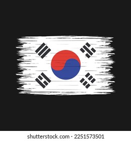 Südkoreanische Flagge - Vektorgrafik-Vektorgrafik
