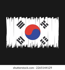 Südkoreanische Flagge - Vektorgrafik-Vektorgrafik
