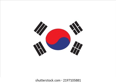 south Korea flag is of high quality and easy to modify