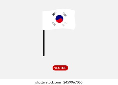 South Korea flag icon vector