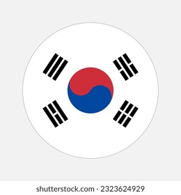 South Korea flag simple illustration for independence day or election
