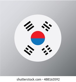 South Korea Flag, Vector