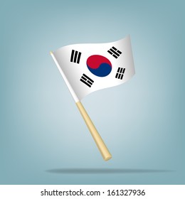 South Korea flag, vector illustration