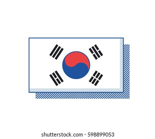 Korean Flag Images, Stock Photos & Vectors | Shutterstock