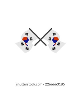 South Korea flags icon set, South Korea independence day icon set vector sign symbol