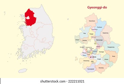 Südkorea gyeonggi Provinzplan