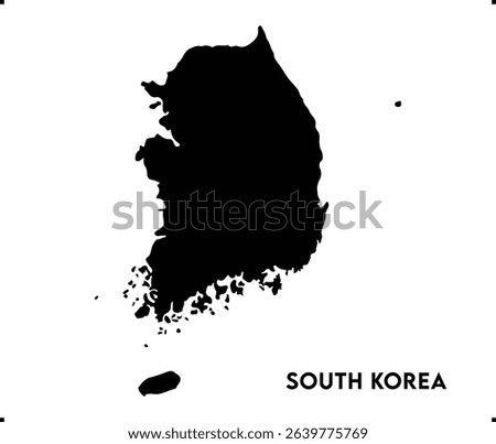 South Korea icon vector design, South Korea Logo design, South Korea's unique charm and natural wonders, Use it in your marketing materials, travel guides, South Korea map logo icon design vector