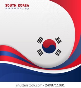 South Korea independence, celebrated every year on 15 August, suitable for banner greeting cards etc