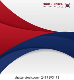 South Korea independence, celebrated every year on 15 August, suitable for banner greeting cards etc