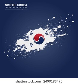 South Korea independence, celebrated every year on 15 August, suitable for banner greeting cards etc