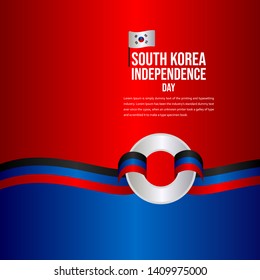 South Korea Independence Day Celebration Vector Template Design Illustration