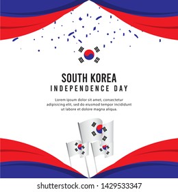 South Korea Independence Day Celebration Creative Design Illustration Vector Template