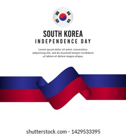 South Korea Independence Day Celebration Creative Design Illustration Vector Template