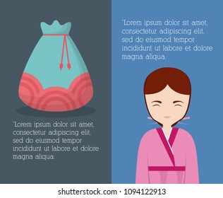 South korea infographic design