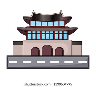 South Korea Landmarks Design Stock Vector (Royalty Free) 1130604995 ...