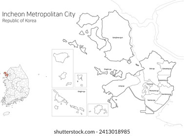 South Korea local area map