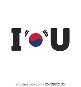 South Korea love heart flag icon