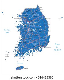 South Korea map