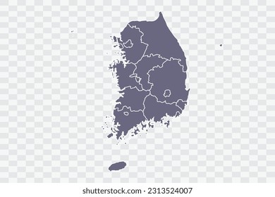 Corea del Sur Mapa color de la fuente en archivos de calidad de fondo blanco Png