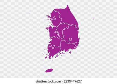 South Korea Map pink Color on White Background quality files Color (a50099) png