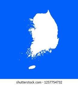 South Korea map vector