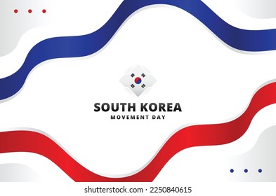 Fondo del diseño del Día del Movimiento de Corea del Sur