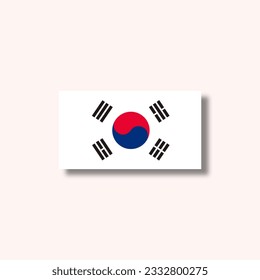 South Korea national flag vector illustration