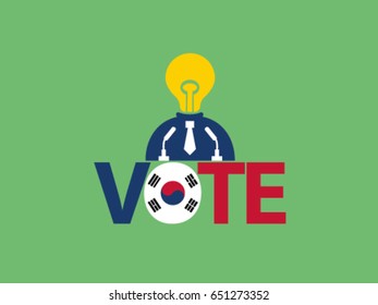 South Korea Podium Lack Of Idea Politician Vote
