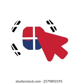 South Korea search world flag icon