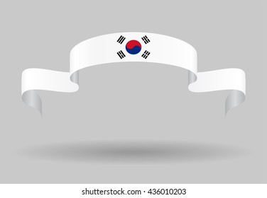 South Korean flag background. Vector illustration.
